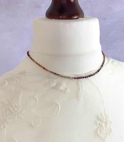 Dainty Tunduru Sapphire Gemstone Necklace