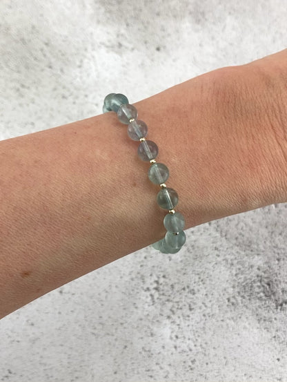 Blue Fluorite Rare Gemstone Bracelet